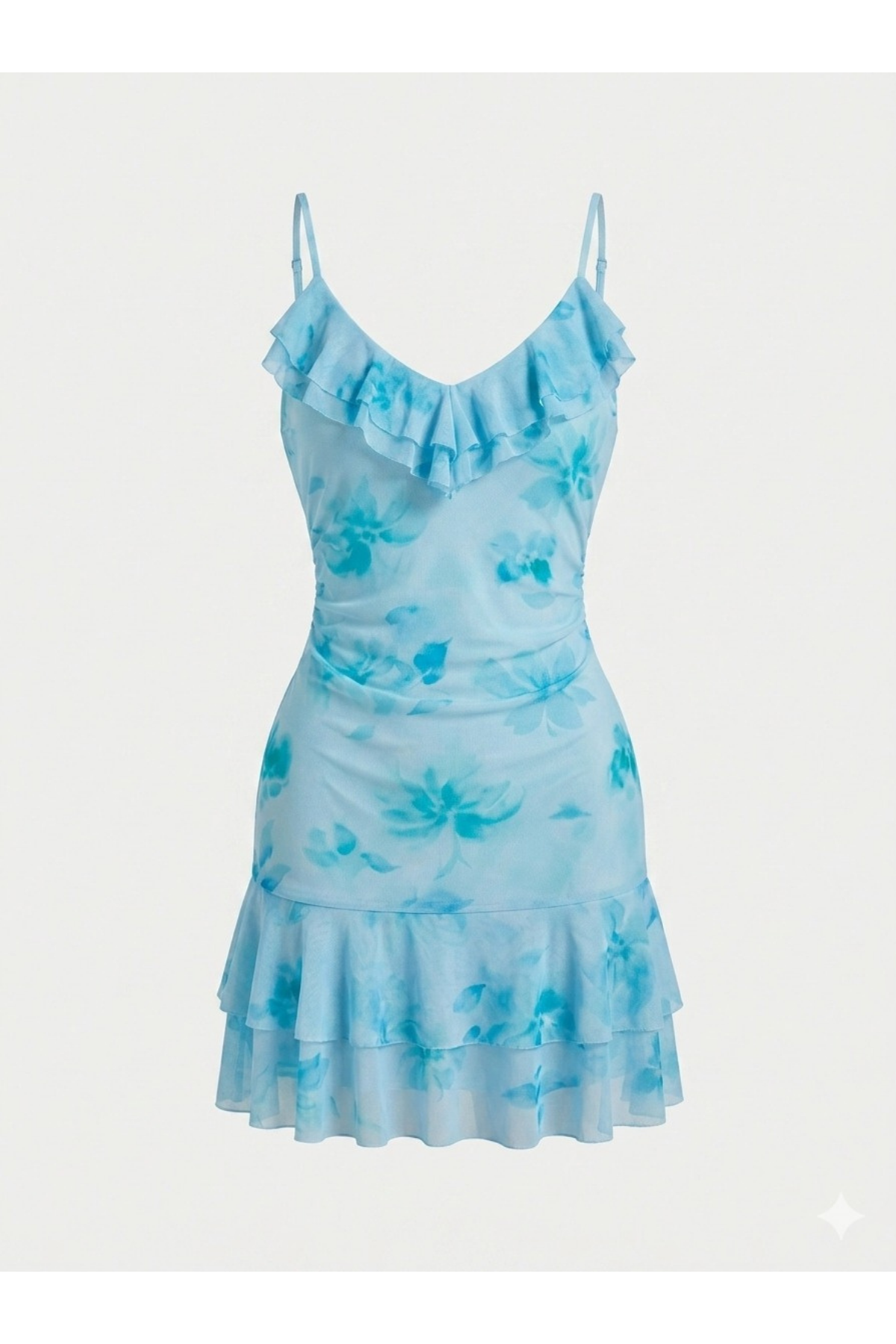 VESTIDO CORTO MESH DE TIRANTE