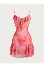 VESTIDO CORTO MESH DE TIRANTE