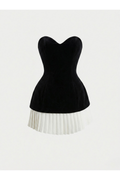 VESTIDO CORAZON TABLEADO