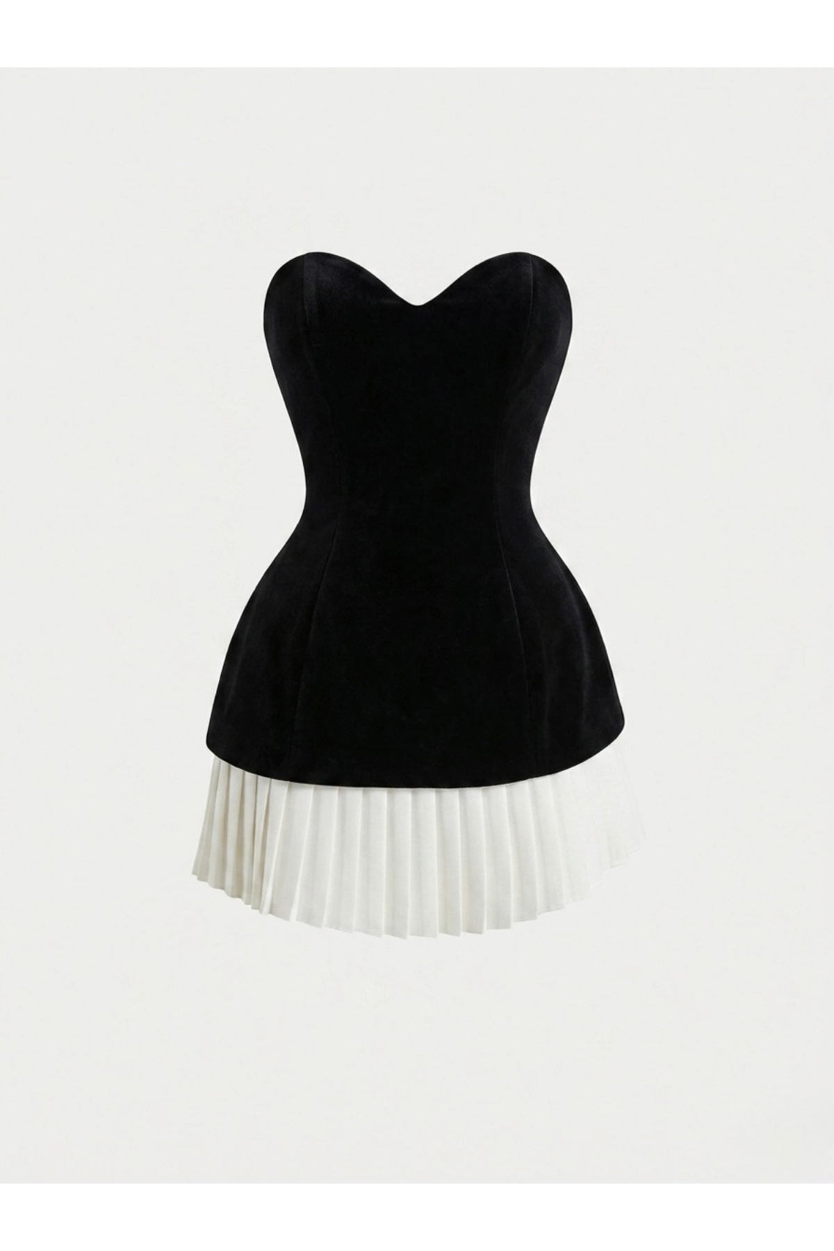 VESTIDO CORAZON TABLEADO