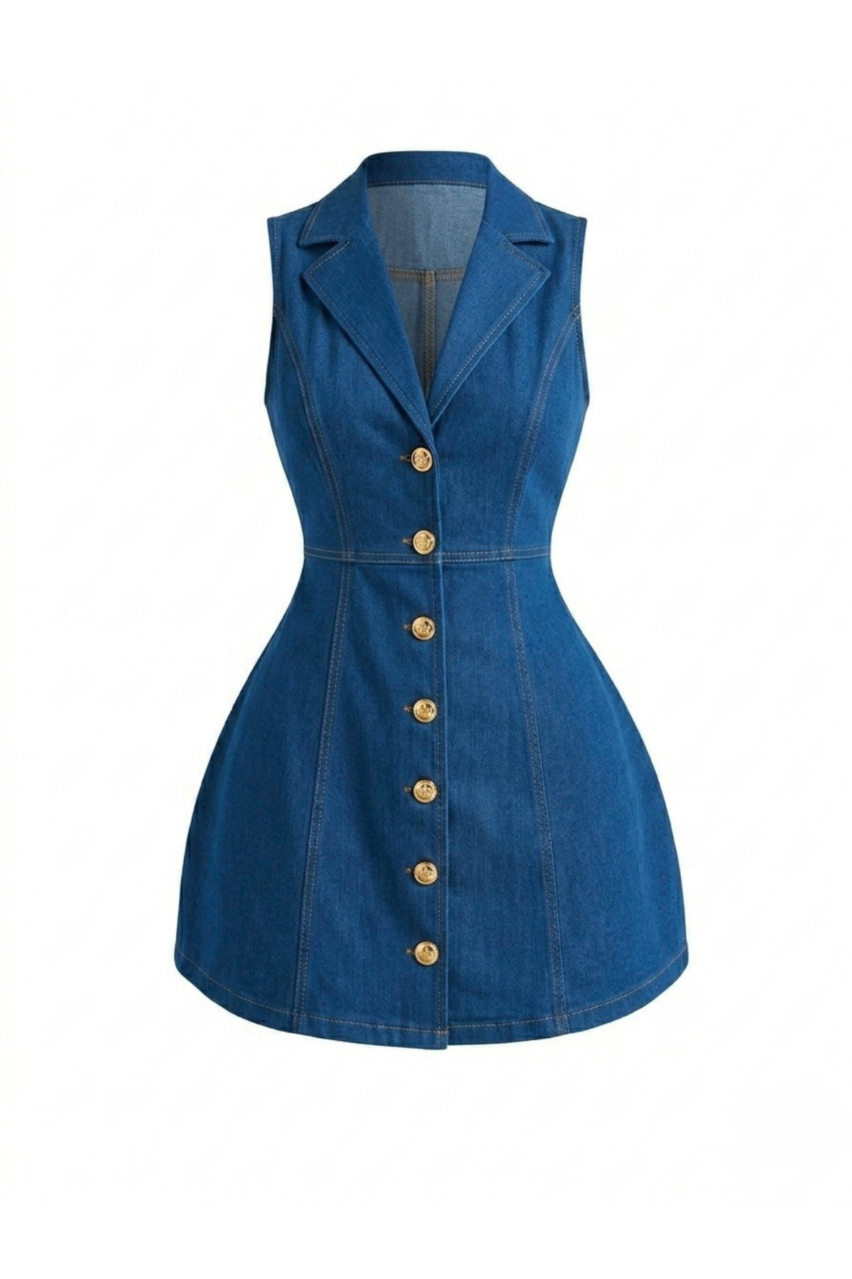 VESTIDO BOTONES MEZCLILLA