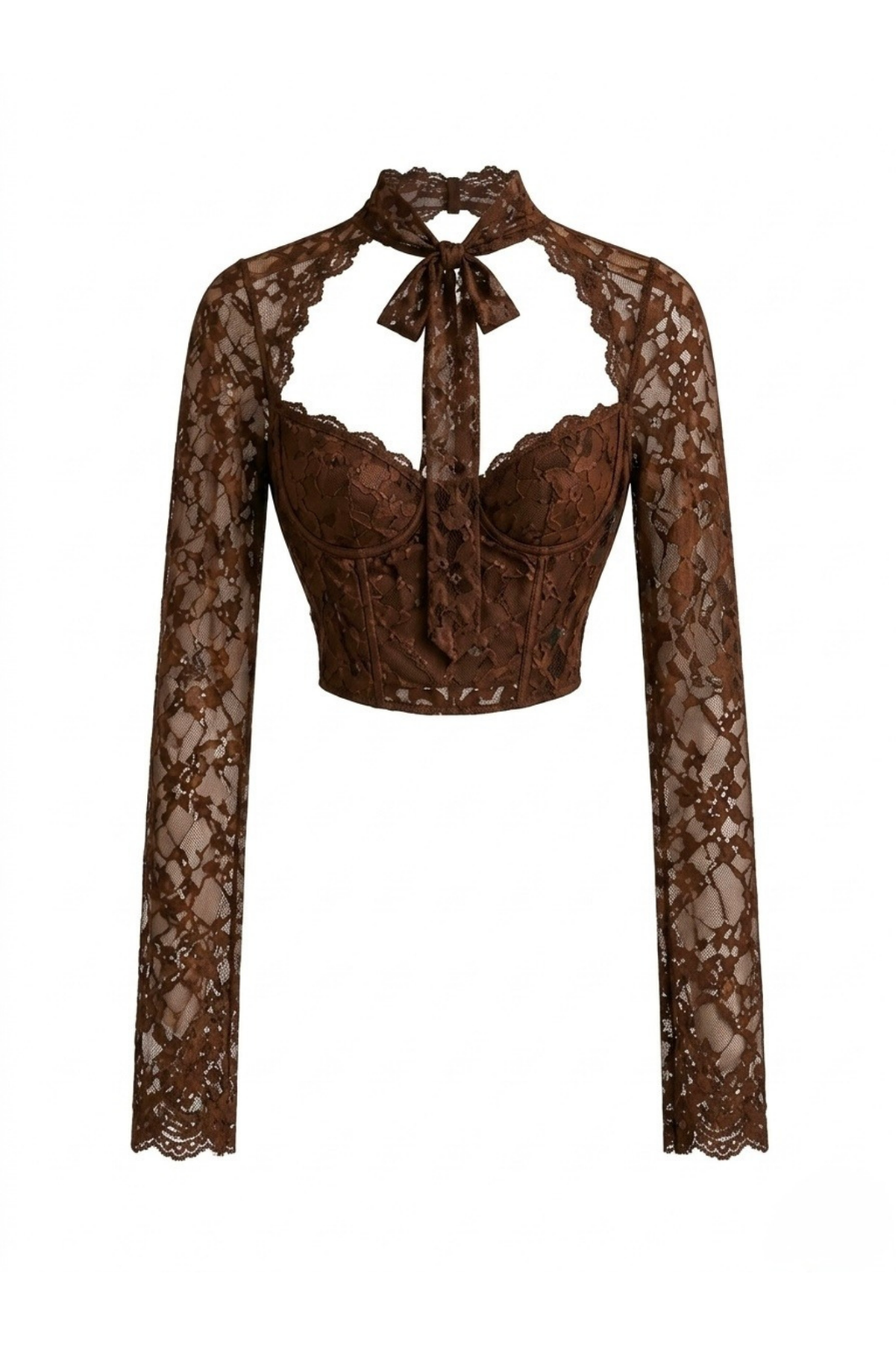 CORSETTE ENCAJE CUELLO