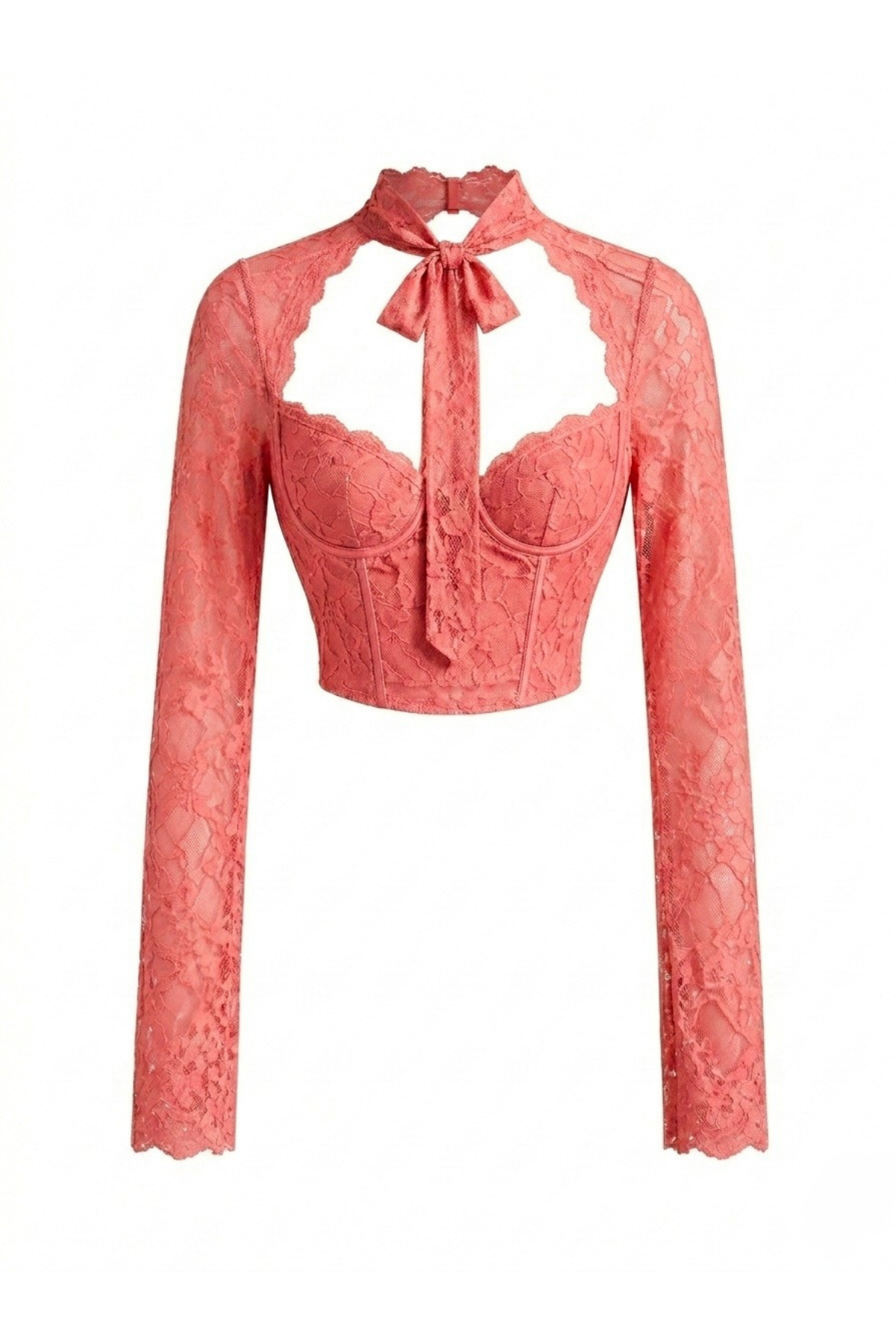 CORSETTE ENCAJE CUELLO