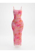 VESTIDO LARGO TIRANTE MESH