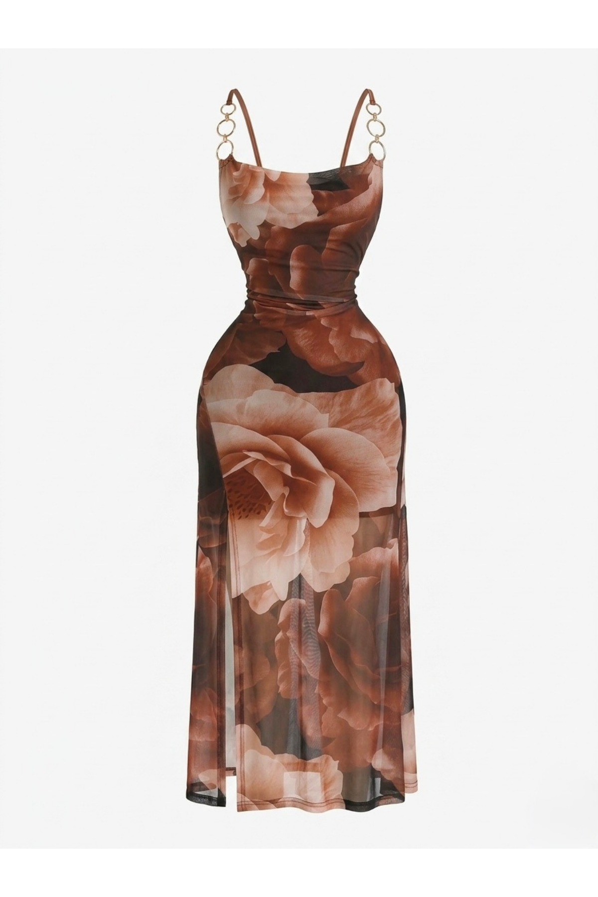 VESTIDO AROS DORADOS