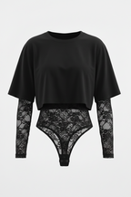 Blusa con Body Encaje