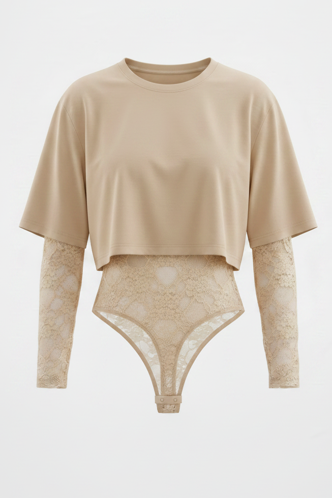 Blusa con Body Encaje