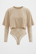 Blusa con Body Encaje
