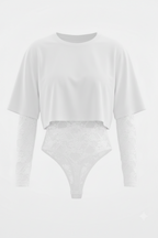 Blusa con Body Encaje